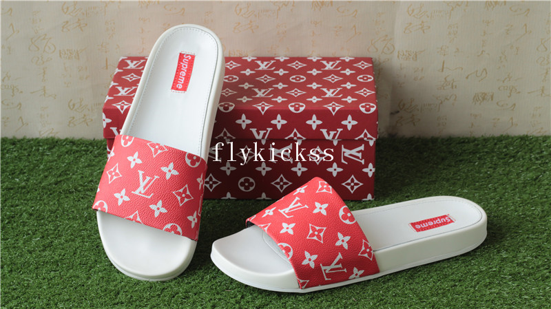 LVS Supemre Slipper White Red